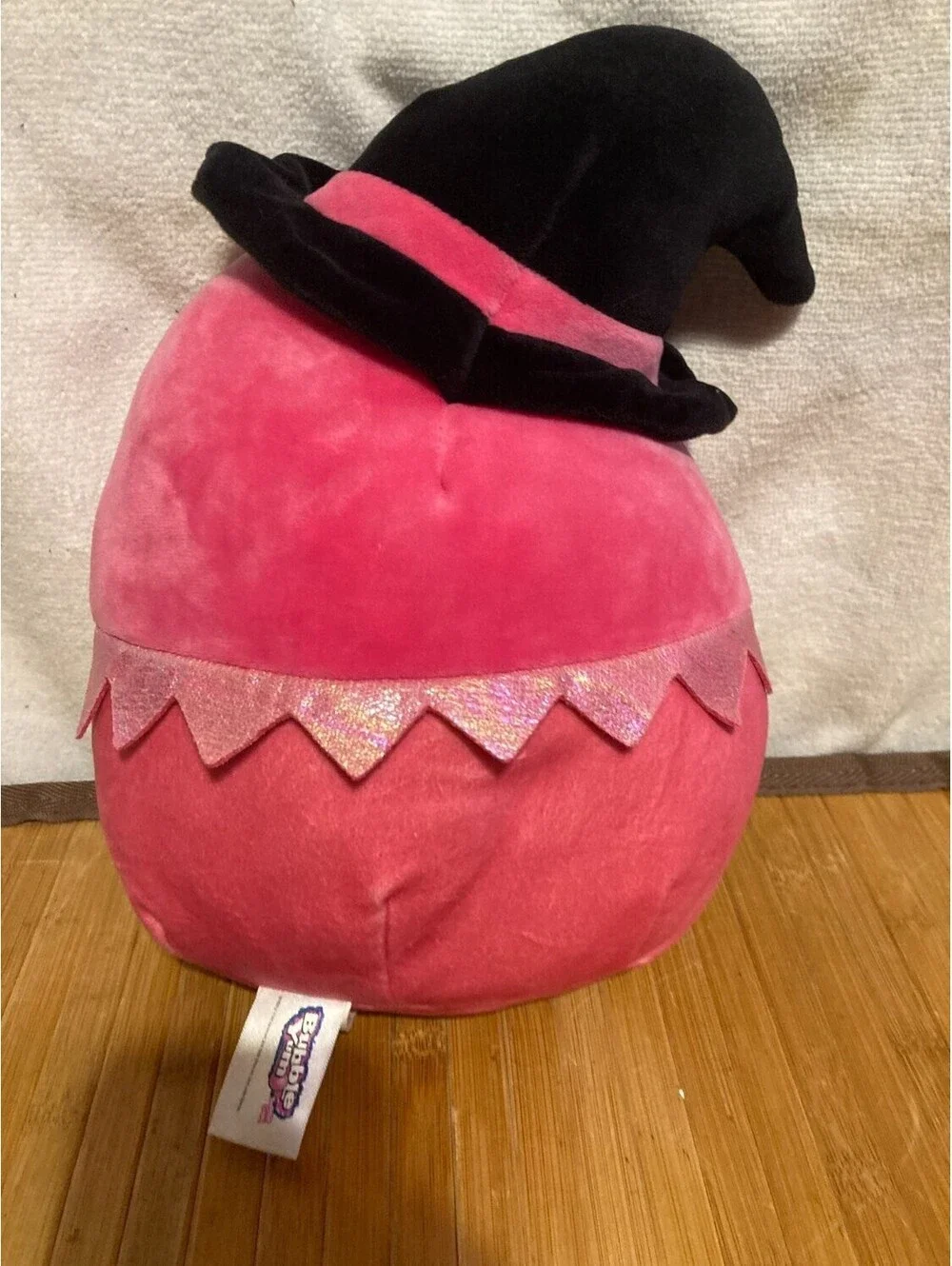 Squishmallows Bubble Yum Witch Plush Toy 11 in Pink and Polyester Black
